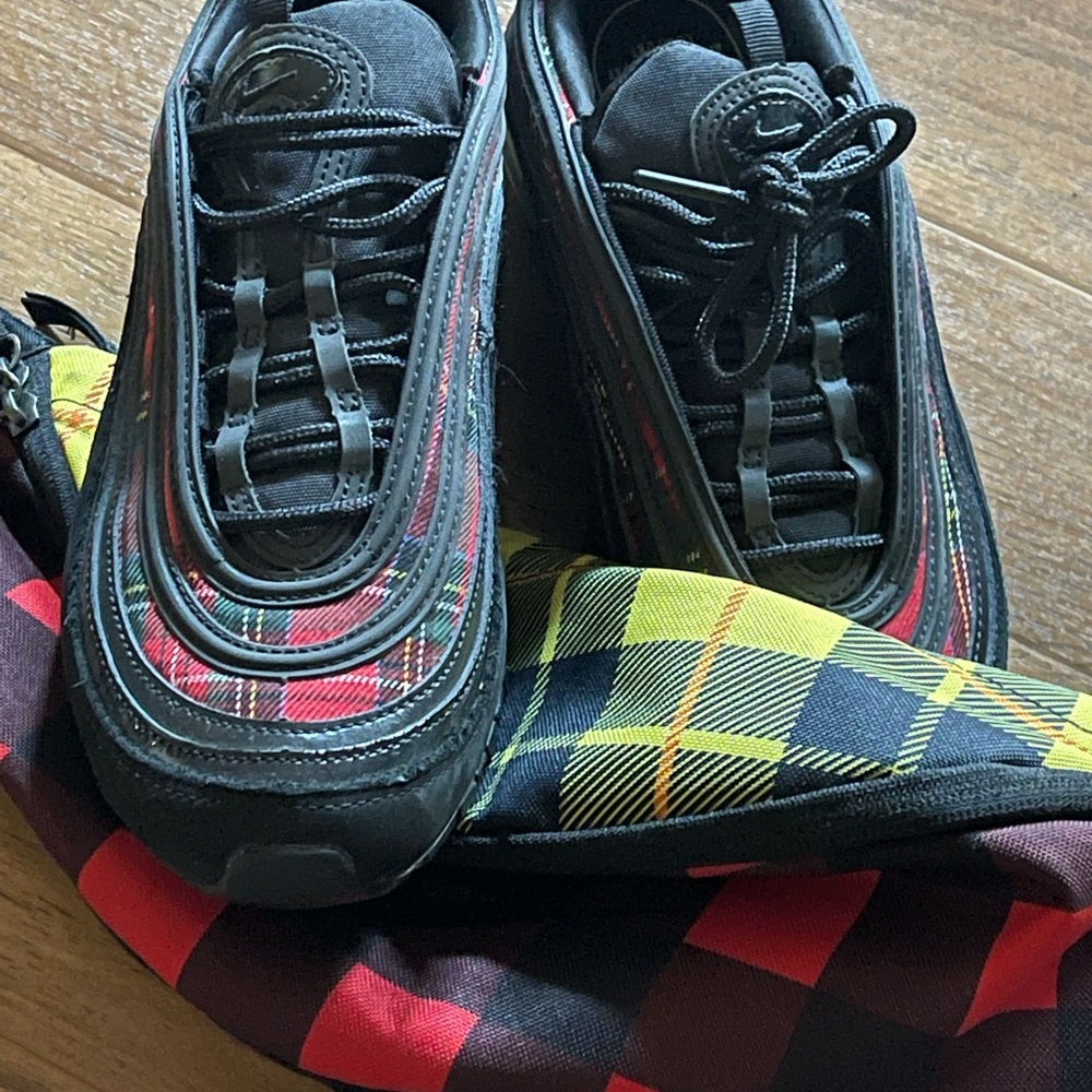 Nike tartan combo shoes